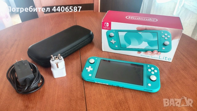 Nintendo Switch Lite тюркоаз + 128 GB micro SD