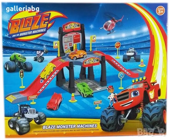 Писта с колички Пламъчко и машините