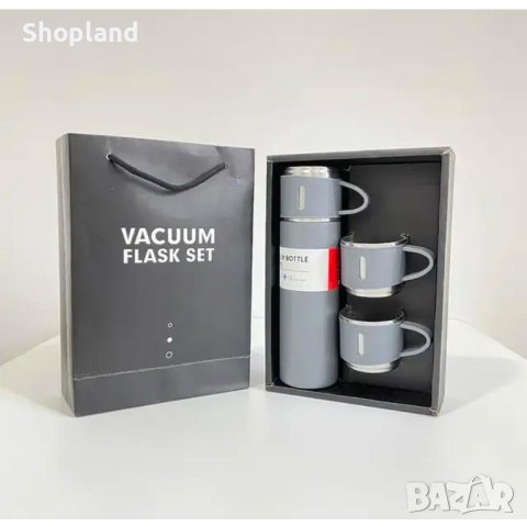 Комплект термос с три чаши, снимка 2 - Термоси - 43938877