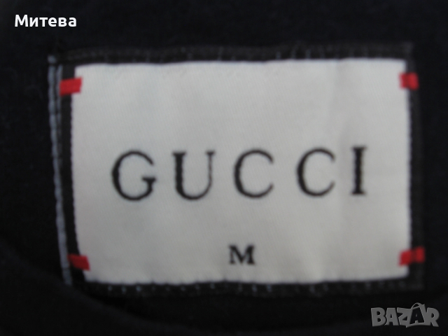Gucci памучна тениска М размер, снимка 4 - Тениски - 52862776