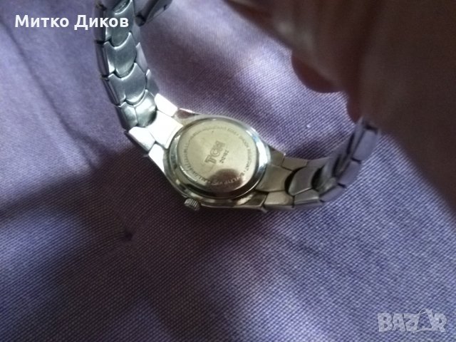 ТСМ немски кварцов часовник с датник точен метална каишка, снимка 5 - Мъжки - 35521157