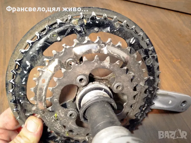 Курбел със средно движение за велосипед колело Shimano deore fc m 590, снимка 3 - Части за велосипеди - 49235159