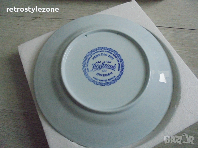 № 8320 Стара колекционерска чиния Rörstrand "Mors Dag 1971", снимка 3 - Други ценни предмети - 49378056