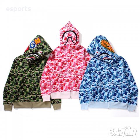 Унисекс суичър (блуза с качулка) Bape A Bathing Ape Classic Camo, снимка 8 - Суичъри - 36906745