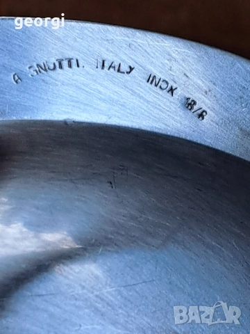 три овални италиански иноксови плата 32/4, снимка 5 - Чинии - 53159672