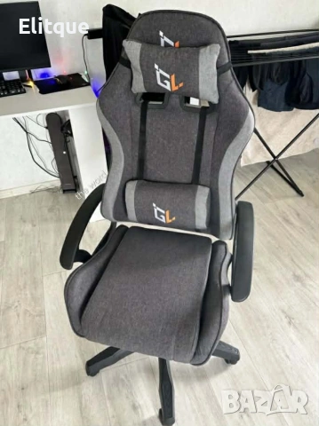 Ергономичен геймърски офис стол с лумбална и шийна опора – комфорт за игра и работа без умора, снимка 5 - Столове - 53145521