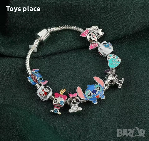 Disney Гривна тип Пандора с Талисмани Лило и Стич Lilo and Stitch Minnie mouse Мини Маус 