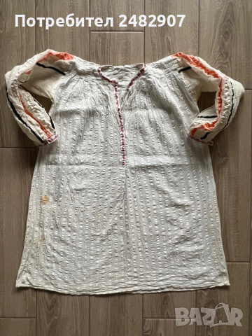 Стара дамска риза - част от народна носия, снимка 4 - Други - 53561637