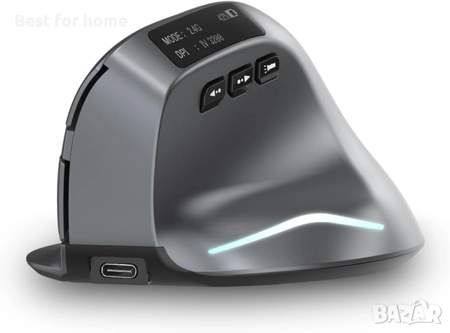 Ергономична вертикална мишка, снимка 5 - Клавиатури и мишки - 52486901