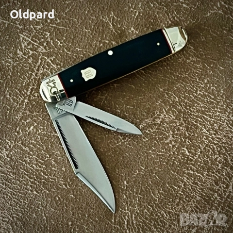 Сгъваем джобен нож Cattleman Black Micarta RR2380, снимка 2 - Ножове - 52724186