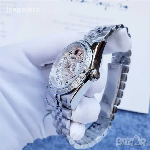 Унисекс часовник Rolex Datejust 36 MM с автоматичен механизъм, снимка 7 - Дамски - 48725370