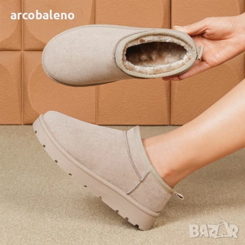 Дамски зимни боти до глезена, 4цвята , снимка 2 - Дамски боти - 52005156