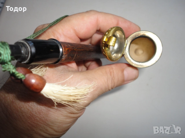 Страхотна порцеланова лула чибук , снимка 6 - Антикварни и старинни предмети - 52671265