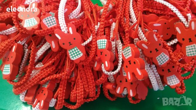 Ръчно изработени гривнички зайче, снимка 2 - Други - 39200016