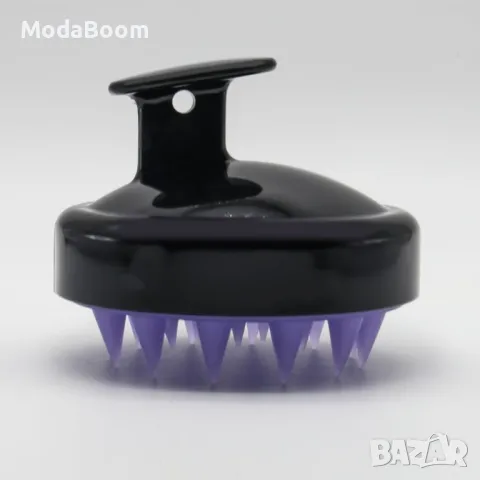 Силиконова четка за разнасяне на шампоан и масаж на скалпа, снимка 4 - Продукти за коса - 48066368