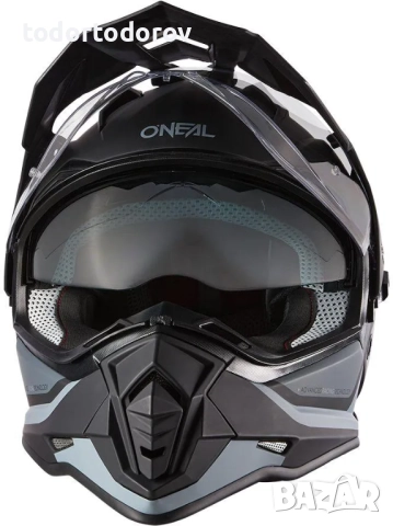 Ендуро каска O’NEAL SIERRA II R BLACK/GRAY V.24,S 57-58см ,oчила, снимка 2 - Аксесоари и консумативи - 51935688