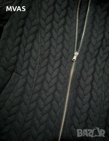 H&M дамско есенно черно яке от плат S М размер, снимка 3 - Якета - 50092437