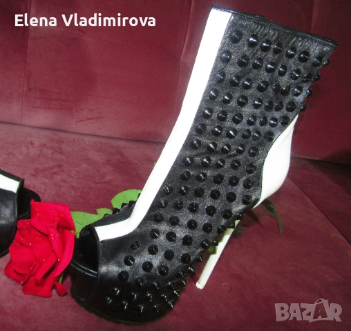 Италиански Боти От Естествена Кожа - Cento Undici, снимка 2 - Дамски боти - 52565390