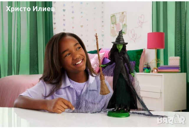 Кукла Wicked For Good Злосторница Disney Wicked кукла Елфаба Mattel , снимка 3 - Кукли - 53166672