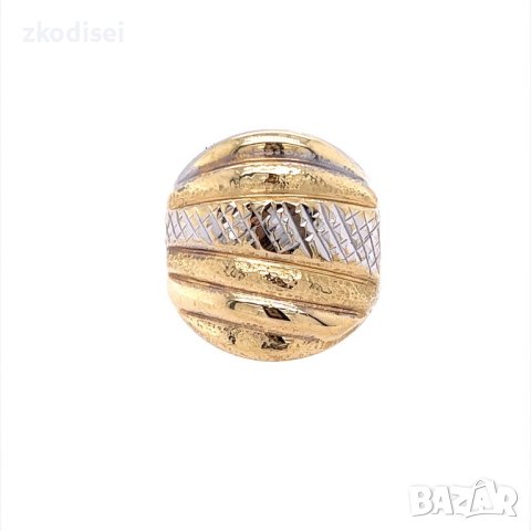 Златен дамски пръстен 2,17гр. размер:54 14кр. проба:585 модел:20538-2