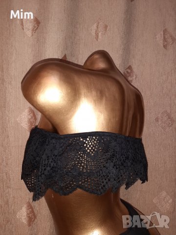 Viktoria's Secret S Черно дантелено бюстие , снимка 3 - Корсети, бюстиета, топове - 39014797