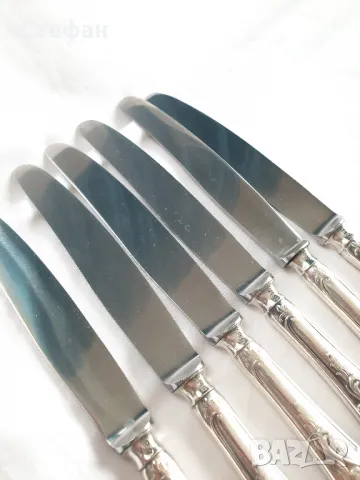 Комплект посребрени ножове, снимка 5 - Антикварни и старинни предмети - 49663581