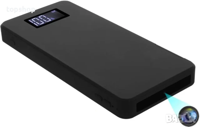 Камерa Igzyz, скрита камера в Power bank 10000 mAh, 1080P нощно виждане, детектор за движение