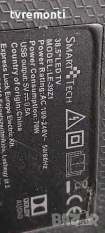 MAIN BOARD ,TP.S506.PB802 for SMART TECH LE-39Z1 39 inc DISPLAY CX390DLEDM , снимка 7 - Части и Платки - 39464032