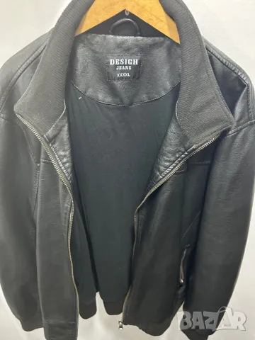 Кожено яке 4XL DESIGH JEANS LEATHER JACKET COTTON, снимка 4 - Якета - 48746475