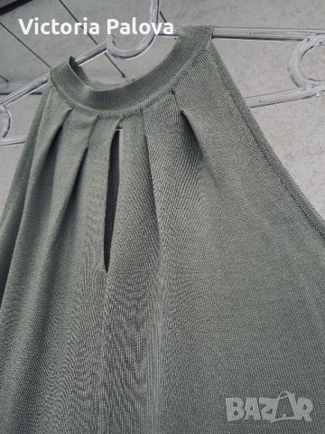 Дизайнерски топ - потник-блуза халтер, снимка 2 - Потници - 38894398