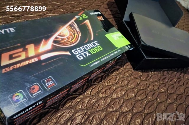 Видео карта Gigabyte GeForce GTX 1060 G1 Gaming, снимка 1 - Видеокарти - 43350880