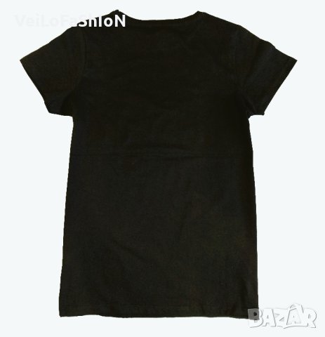 Нова дамска тениска със Стич (Stitch) в черен цвят, снимка 2 - Тениски - 43829024