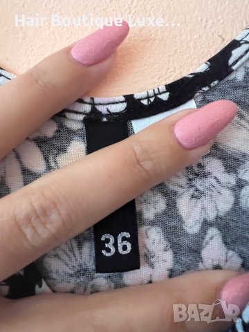 H&M Къса рокля с флорален десен 100% памук 🌸, снимка 5 - Рокли - 43988468