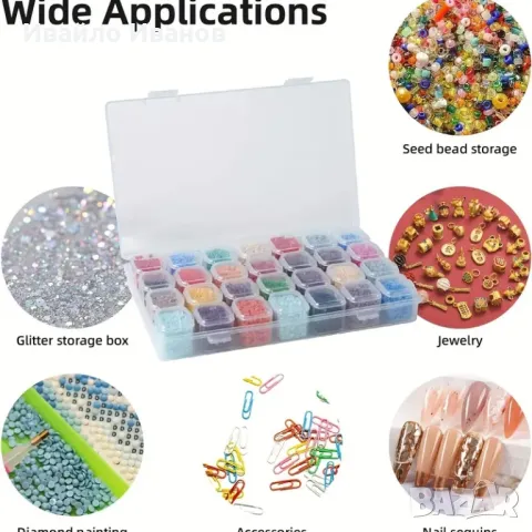 органайзер 28части pvc с капачета в обща кутия, снимка 11 - Други стоки за дома - 50393851