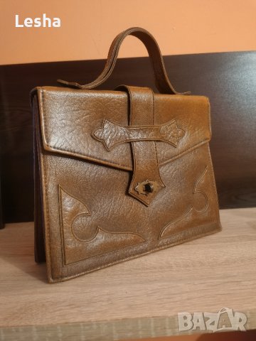 Дамска чанта от естествена кожа , снимка 3 - Чанти - 43597308