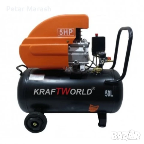 ПРОМО ПАКЕТ Пневматични инструменти 72ч + Компресор за въздух 50л. KraftWorld, снимка 2 - Куфари с инструменти - 50498427