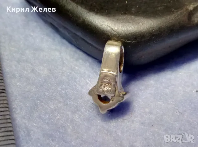 СРЕБЪРЕН ПЕНДАНТ СРЕБРО 950 с 1/2мм МАСИВНО БЯЛО ЗЛАТО 750 с ЖЪЛТА ПОЗЛАТА 22 Карата и ФИАНИТ 49301, снимка 11 - Колиета, медальони, синджири - 50342439