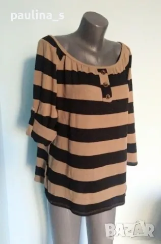 Два броя / Двуцветен пуловер тип туника / блуза / голям размер , снимка 10 - Блузи с дълъг ръкав и пуловери - 34734295