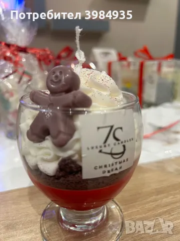 Коледна свещ , снимка 4 - Декорация за дома - 48165173