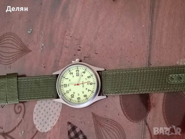 Продавам военни кварцови часовници с дата в различни цветове, с батерия., снимка 3 - Мъжки - 52059744