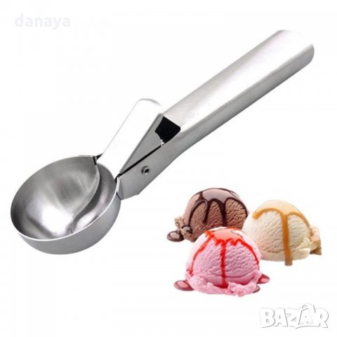 1485 Метална лъжица за сладолед с механизъм, снимка 3 - Прибори за хранене, готвене и сервиране - 28684432