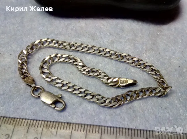 СТИЛНА СРЕБЪРНА ГРИВНА СРЕБРО 925 ЗДРАВА КЛАСИЧЕСКА ПЛЕТКА 47513, снимка 8 - Гривни - 49551490