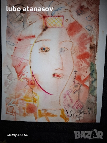 момиче акварел 