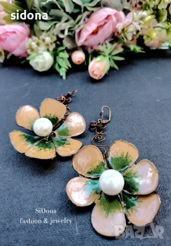 Ръчно изработени обеци by SiDona, снимка 12 - Обеци - 39480630
