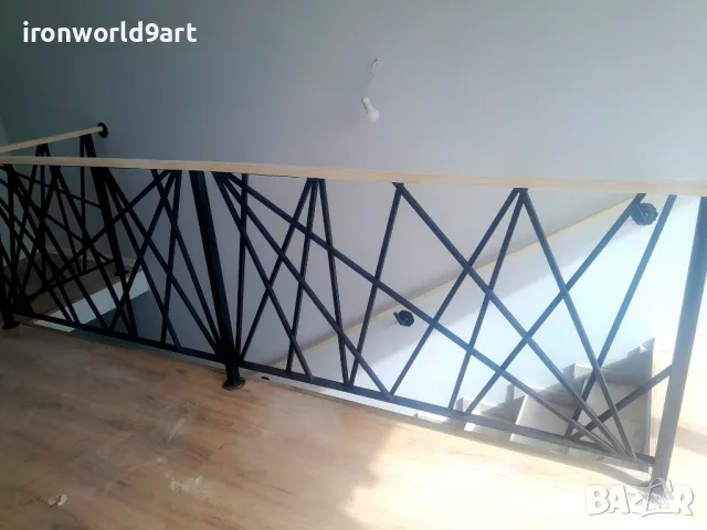 Парапети за стълбища и тераси от ковано желязо