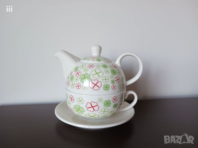 Чайник и чаша - 2 в 1, снимка 3 - Сервизи - 51789439