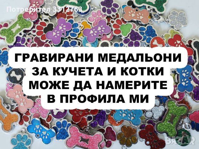 Гравиран медальон за котка или куче., снимка 4 - За котки - 36752154