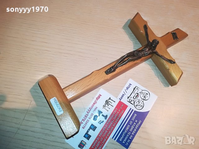 дървен кръст с христос, снимка 3 - Колекции - 28382588