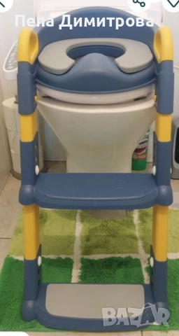 Детска стълбичка за тоалетна чиния , снимка 3 - Хигиенни препарати - 52651883