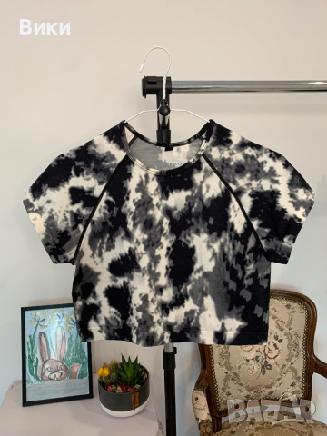 Къса тениска в размер L, подходяща е и за М, снимка 3 - Тениски - 44922612